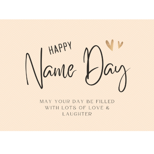 Name Day Greeting Card 007 | BUILD A BOX Cyprus