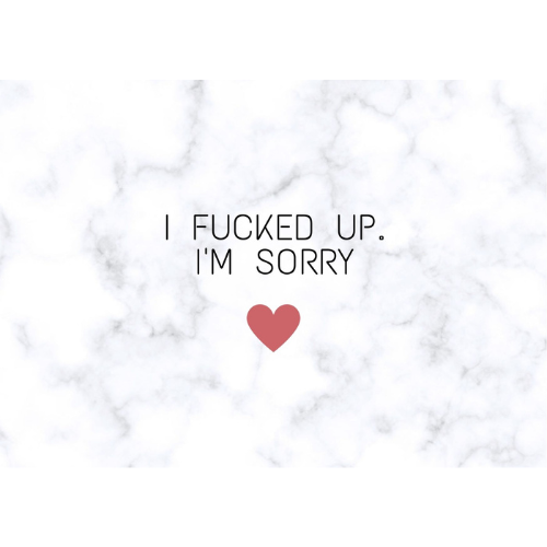 I'm Sorry Card 018