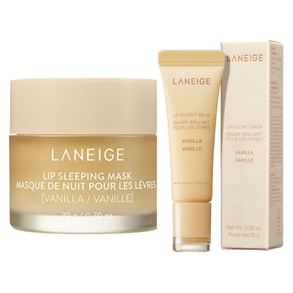 LANEIGE Lip Mask & Glowy Balm Vanilla