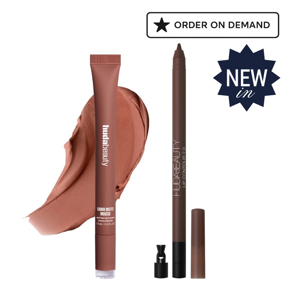 HUDA BEAUTY Softcore Matte Lips Duo - Warm Brown & Rich Brown