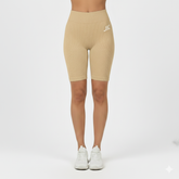 Apricot High Waist Ribbed Shorts