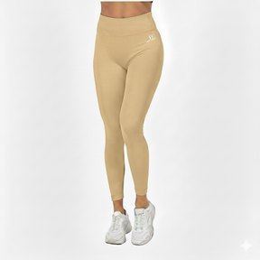Apricot High Waist Ribbed Leggings