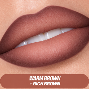 HUDA BEAUTY Softcore Matte Lips Duo - Warm Brown & Rich Brown