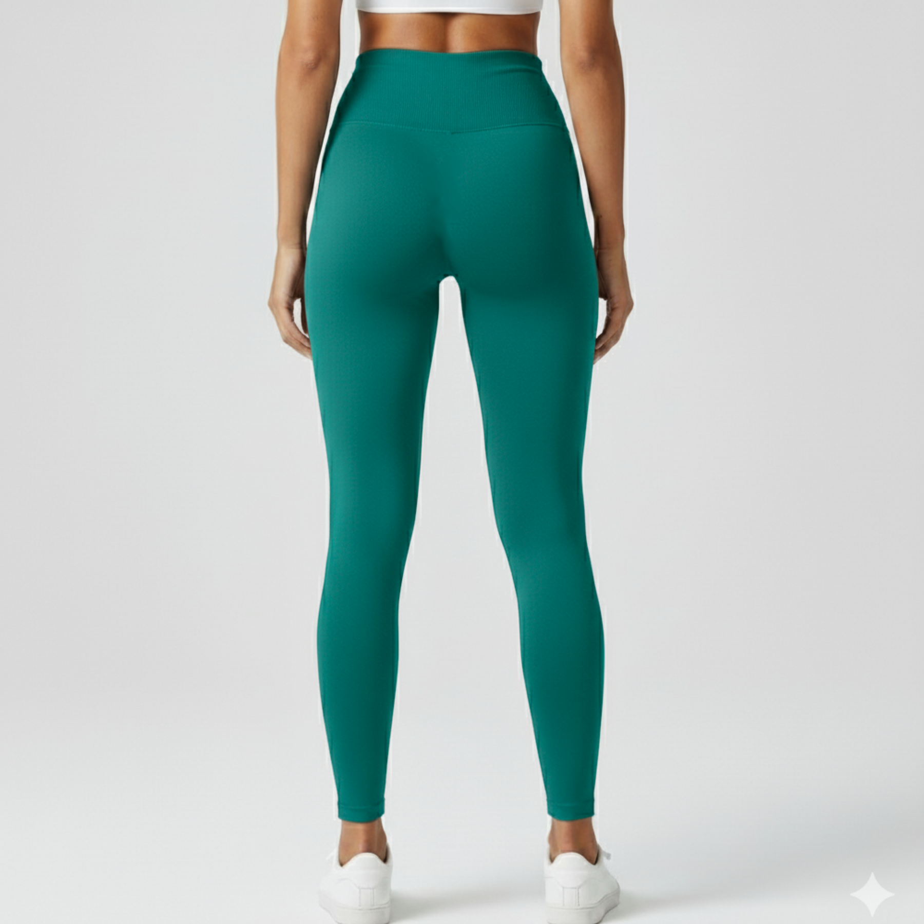 Green High Waist Leggings