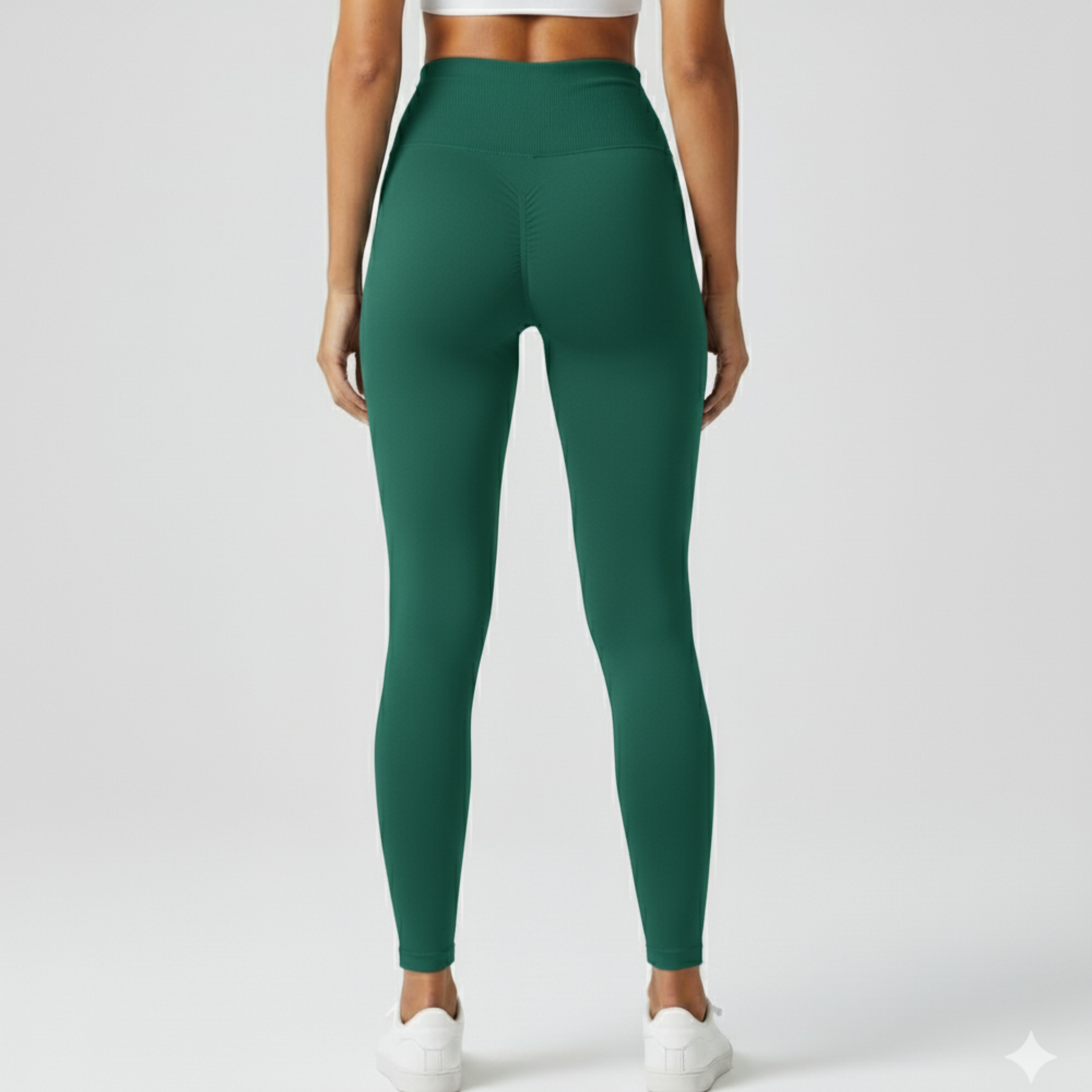 Green High Waist Leggings