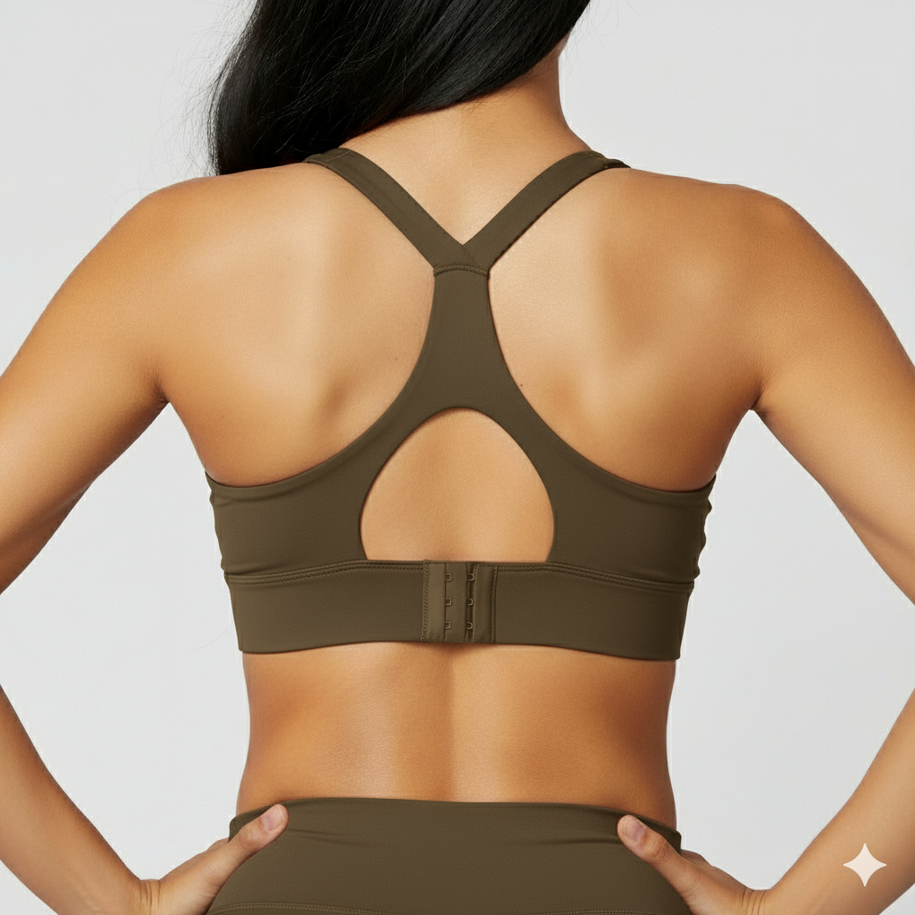 Deep Khaki Sports Bra