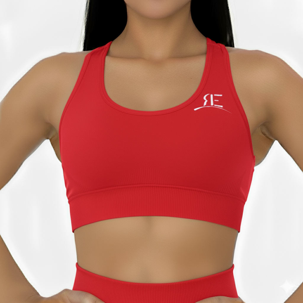 Red Sports Bra