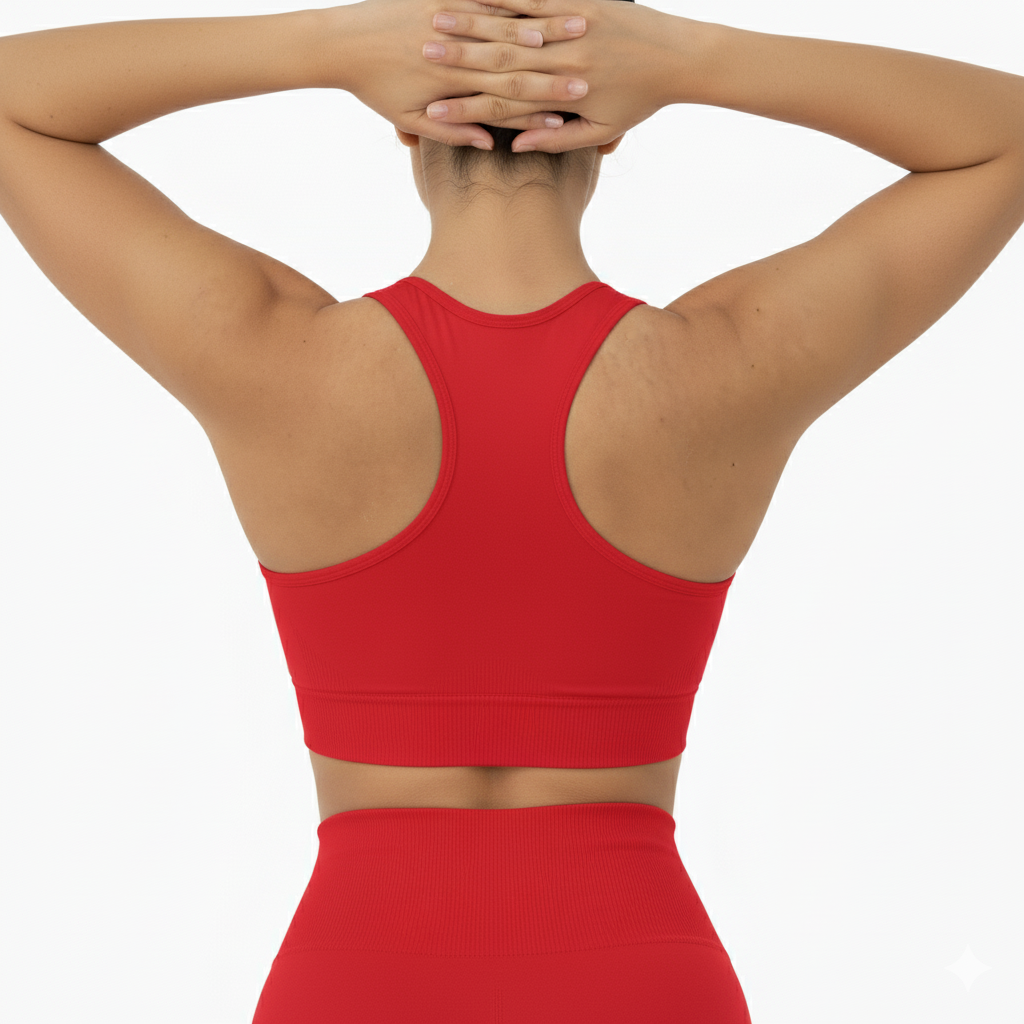 Red Sports Bra