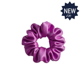 Small Hair Scrunchie Faux Silk Violet
